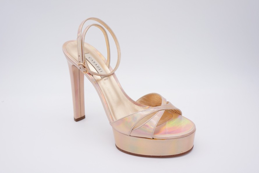 Heels Shoe Spice Boutique | Casadei Gold/Pink