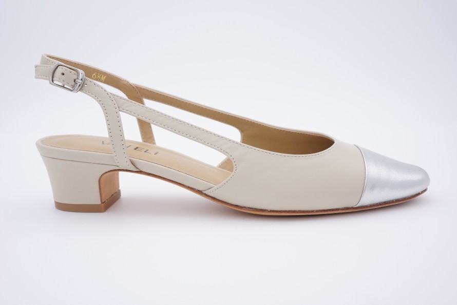 Heels Shoe Spice Boutique | Vaneli Beige/Silver