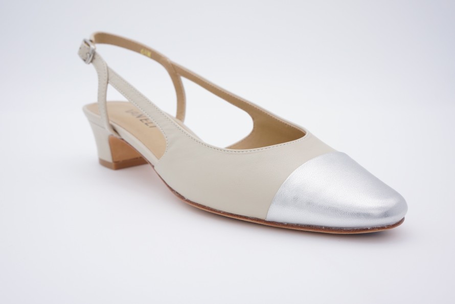 Heels Shoe Spice Boutique | Vaneli Beige/Silver