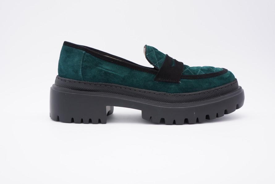 Loafers Shoe Spice Boutique | Cristina Millotti Green