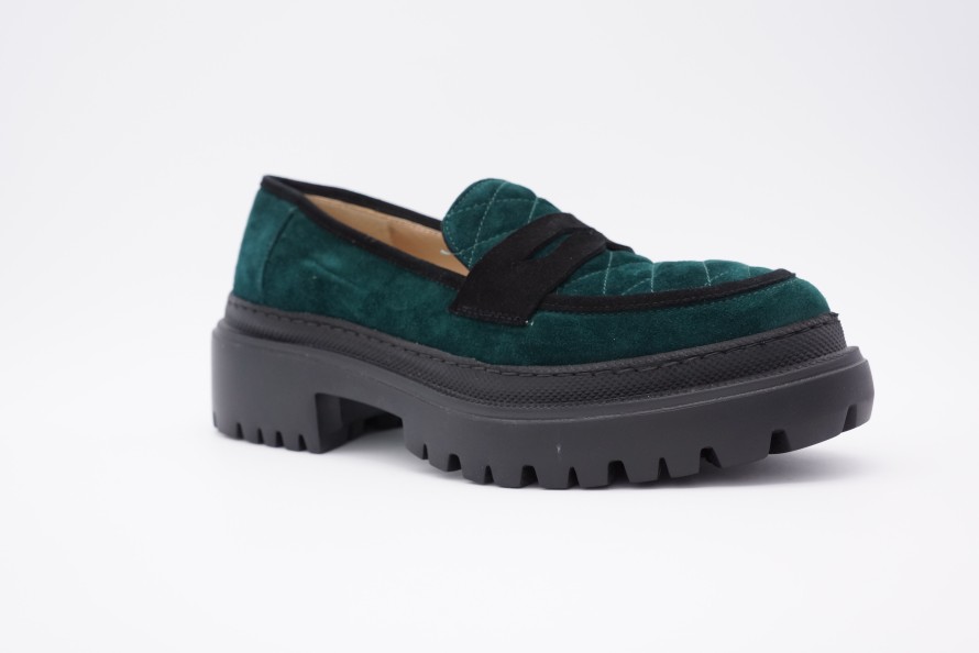 Loafers Shoe Spice Boutique | Cristina Millotti Green