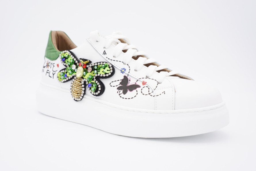 Sneakers Shoe Spice Boutique | Michele Lapriore White/Green